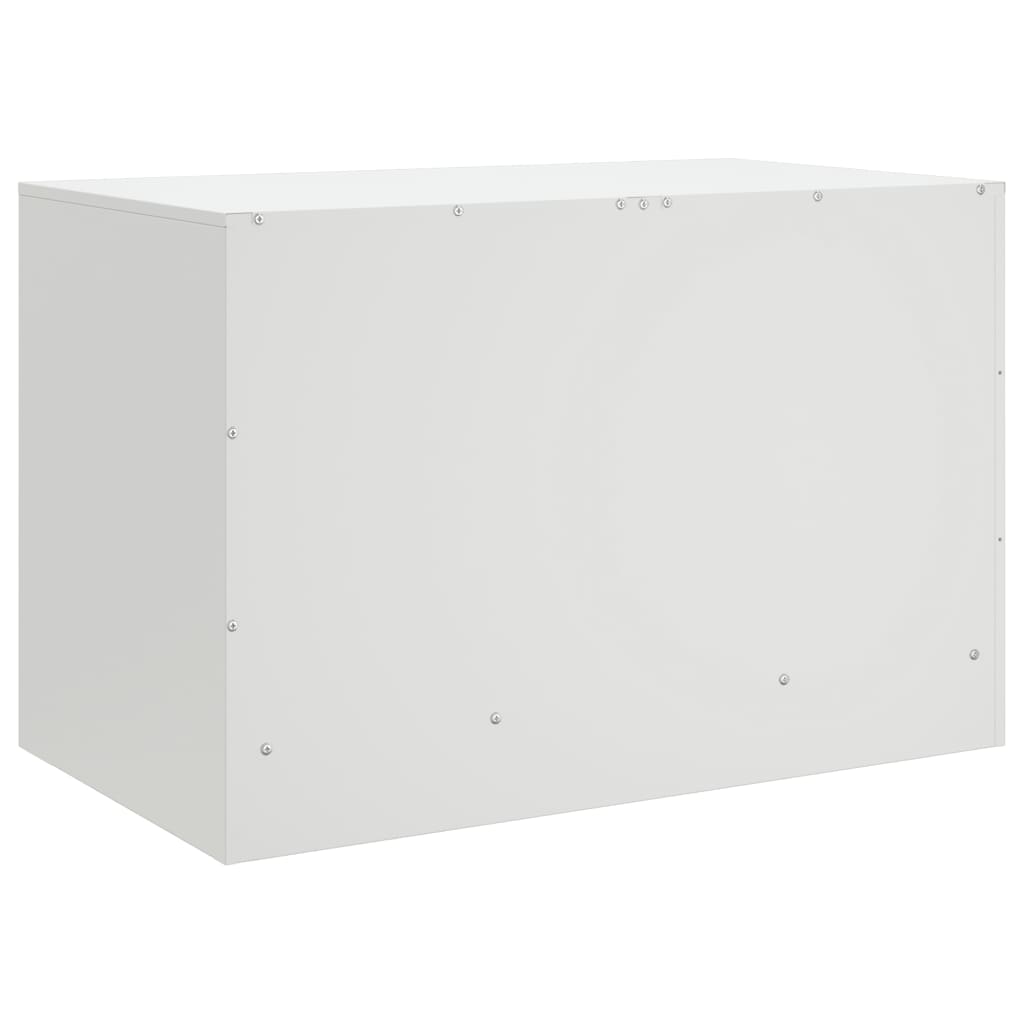 2 Piece TV Cabinet Set White 67x39x44 cm Steel