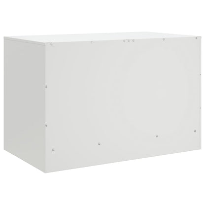 2 Piece TV Cabinet Set White 67x39x44 cm Steel