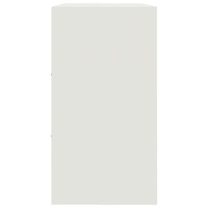 Sideboard White 99x39x73 cm Steel