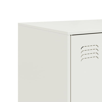 Sideboard White 99x39x73 cm Steel