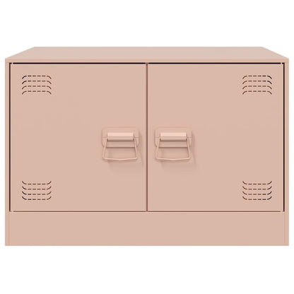 Coffee Table Pink 67x50x44 cm Steel
