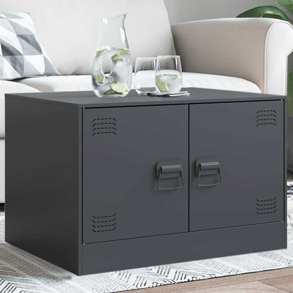 Coffee Table Anthracite 67x50x44 cm Steel