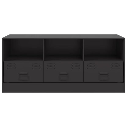 TV Cabinet Black 99x39x44 cm Steel