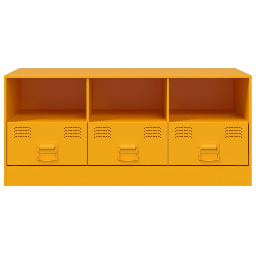 TV Cabinet Mustard Yellow 99x39x44 cm Steel