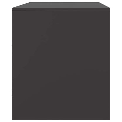 2 Piece TV Cabinet Set Black 67x39x44 cm Steel