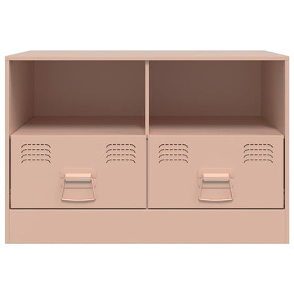 2 Piece TV Cabinet Set Pink 67x39x44 cm Steel