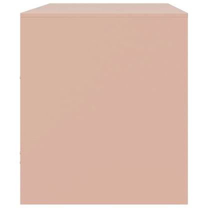 2 Piece TV Cabinet Set Pink 67x39x44 cm Steel