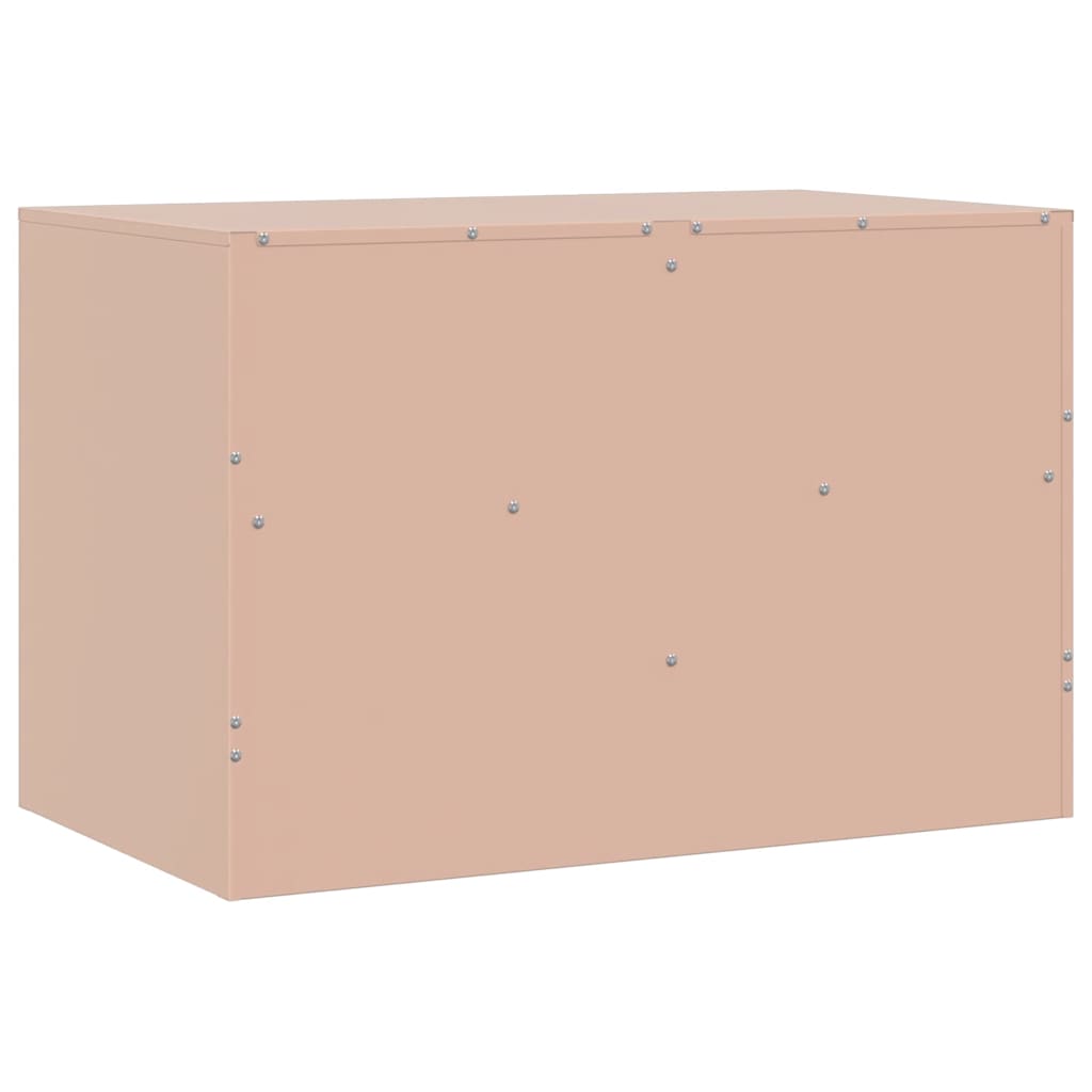 2 Piece TV Cabinet Set Pink 67x39x44 cm Steel