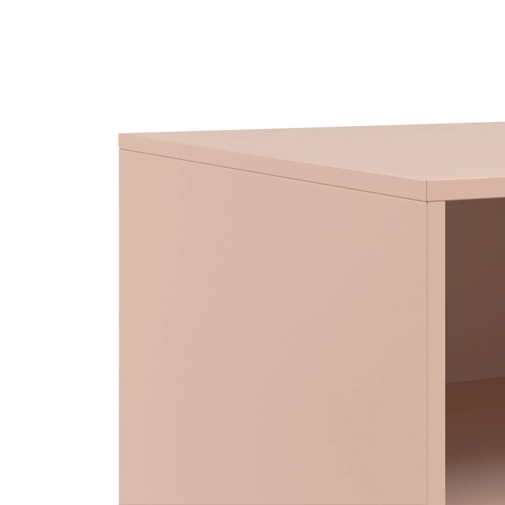 2 Piece TV Cabinet Set Pink 67x39x44 cm Steel
