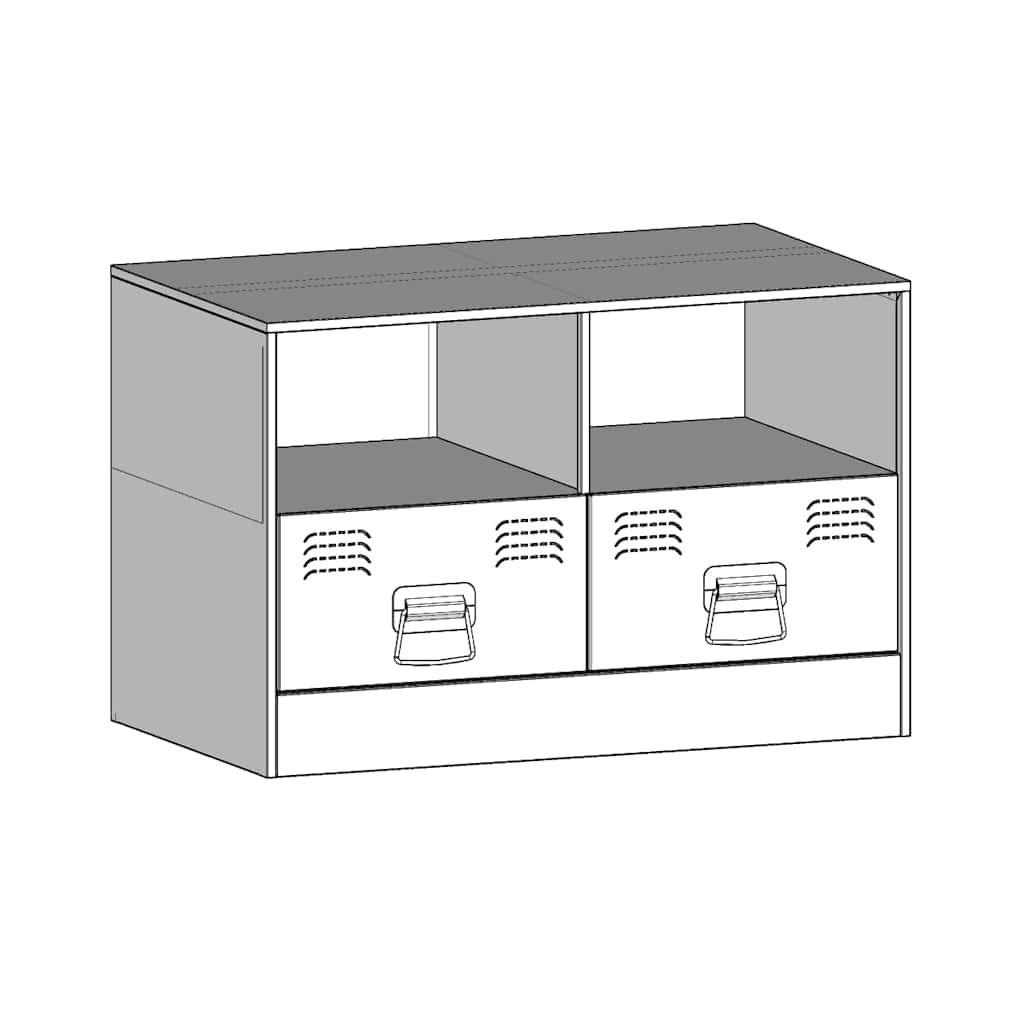 2 Piece TV Cabinet Set Pink 67x39x44 cm Steel
