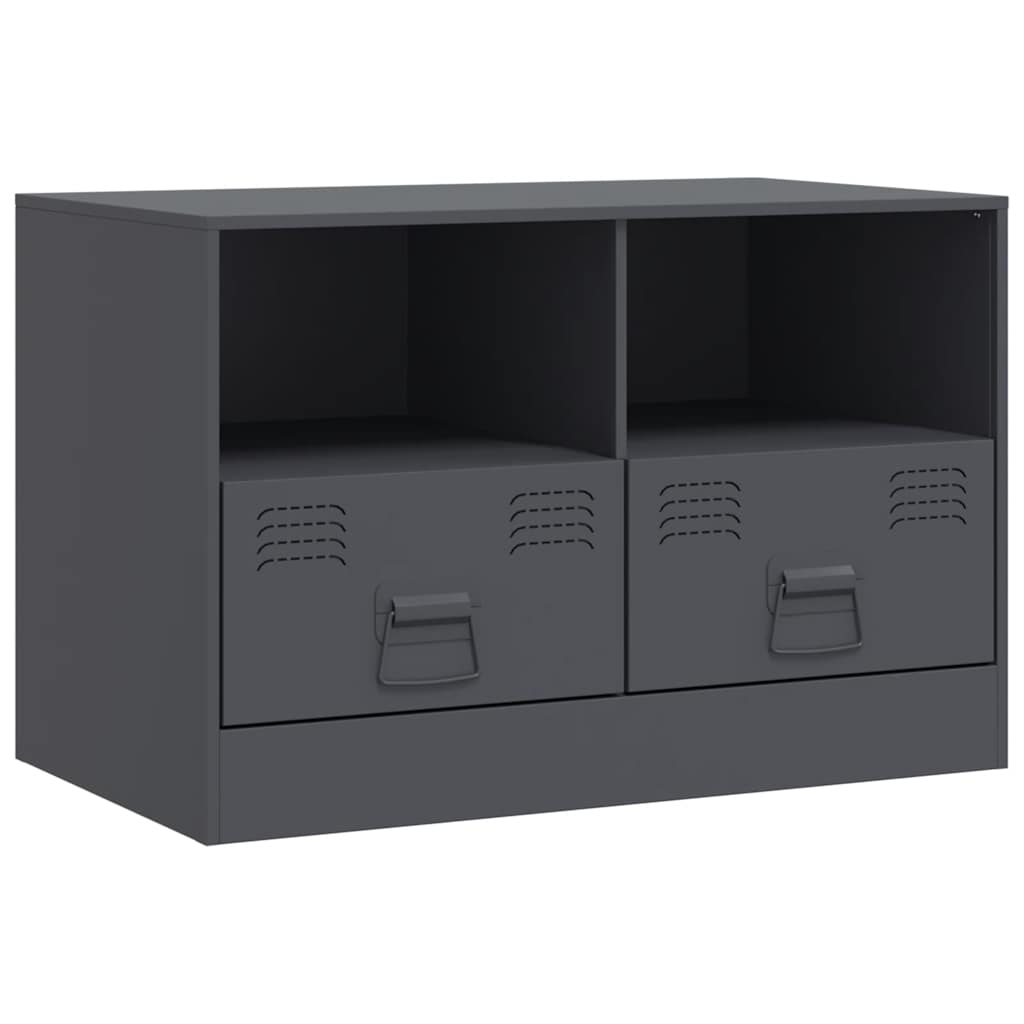 2 Piece TV Cabinet Set Anthracite 67x39x44 cm Steel