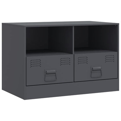 2 Piece TV Cabinet Set Anthracite 67x39x44 cm Steel