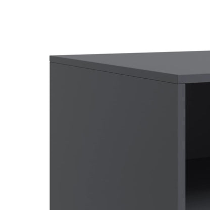 2 Piece TV Cabinet Set Anthracite 67x39x44 cm Steel