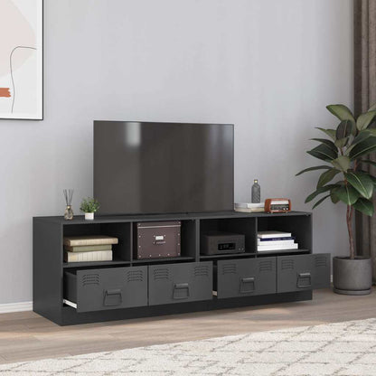 2 Piece TV Cabinet Set Anthracite 67x39x44 cm Steel