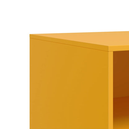 2 Piece TV Cabinet Set Mustard Yellow 67x39x44 cm Steel