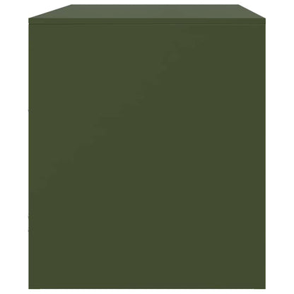 2 Piece TV Cabinet Set Olive Green 67x39x44 cm Steel
