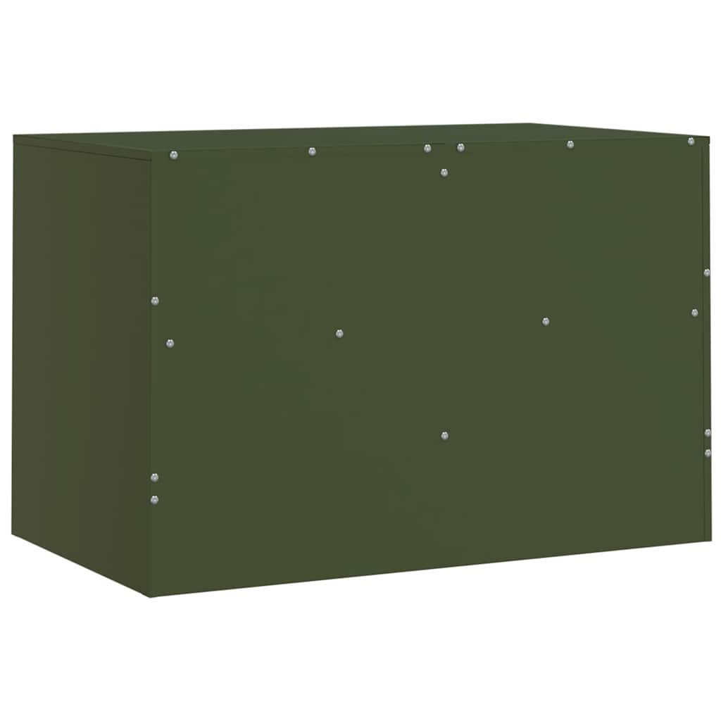 2 Piece TV Cabinet Set Olive Green 67x39x44 cm Steel