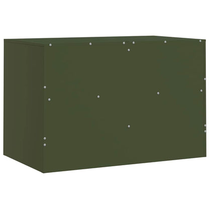 2 Piece TV Cabinet Set Olive Green 67x39x44 cm Steel