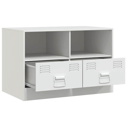 2 Piece TV Cabinet Set White 67x39x44 cm Steel