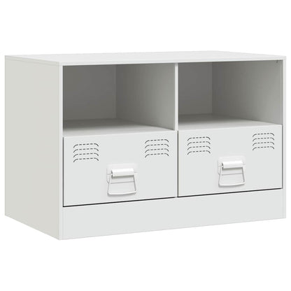 2 Piece TV Cabinet Set White 67x39x44 cm Steel