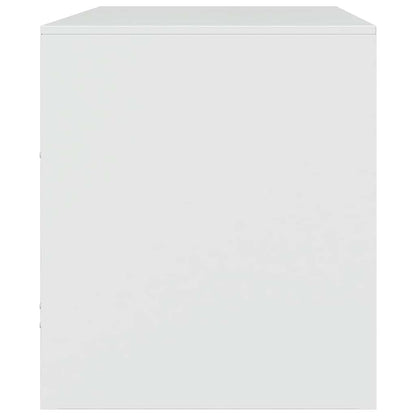 2 Piece TV Cabinet Set White 67x39x44 cm Steel