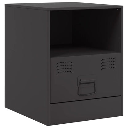 Bedside Cabinet | Set of 2 | Black | Cold-rolled steel | Medium