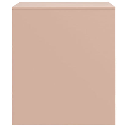 Bedside Cabinet | Set of 2 | Pink | Cold-rolled steel | 34.5 x 39 x 44 cm