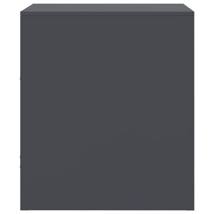 Bedside Cabinets 2 pcs Anthracite 34,5x39x44 cm Steel