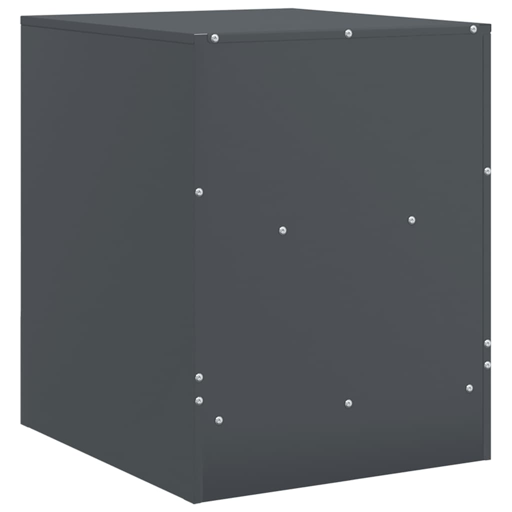 Bedside Cabinets 2 pcs Anthracite 34,5x39x44 cm Steel