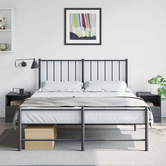 Bedside Cabinets 2 pcs Anthracite 34,5x39x44 cm Steel
