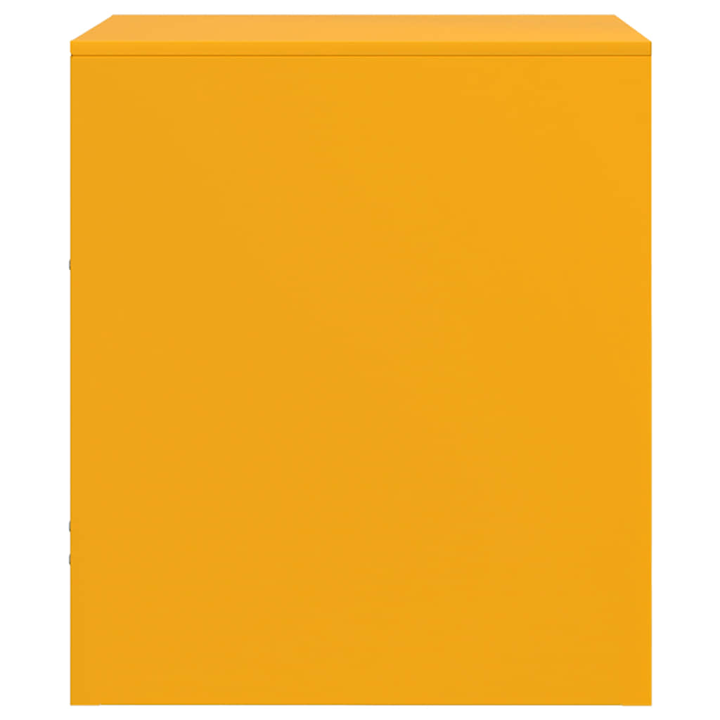 Bedside Cabinet | Set of 2 | Mustard Yellow | Cold-rolled steel