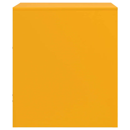 Bedside Cabinet | Set of 2 | Mustard Yellow | Cold-rolled steel