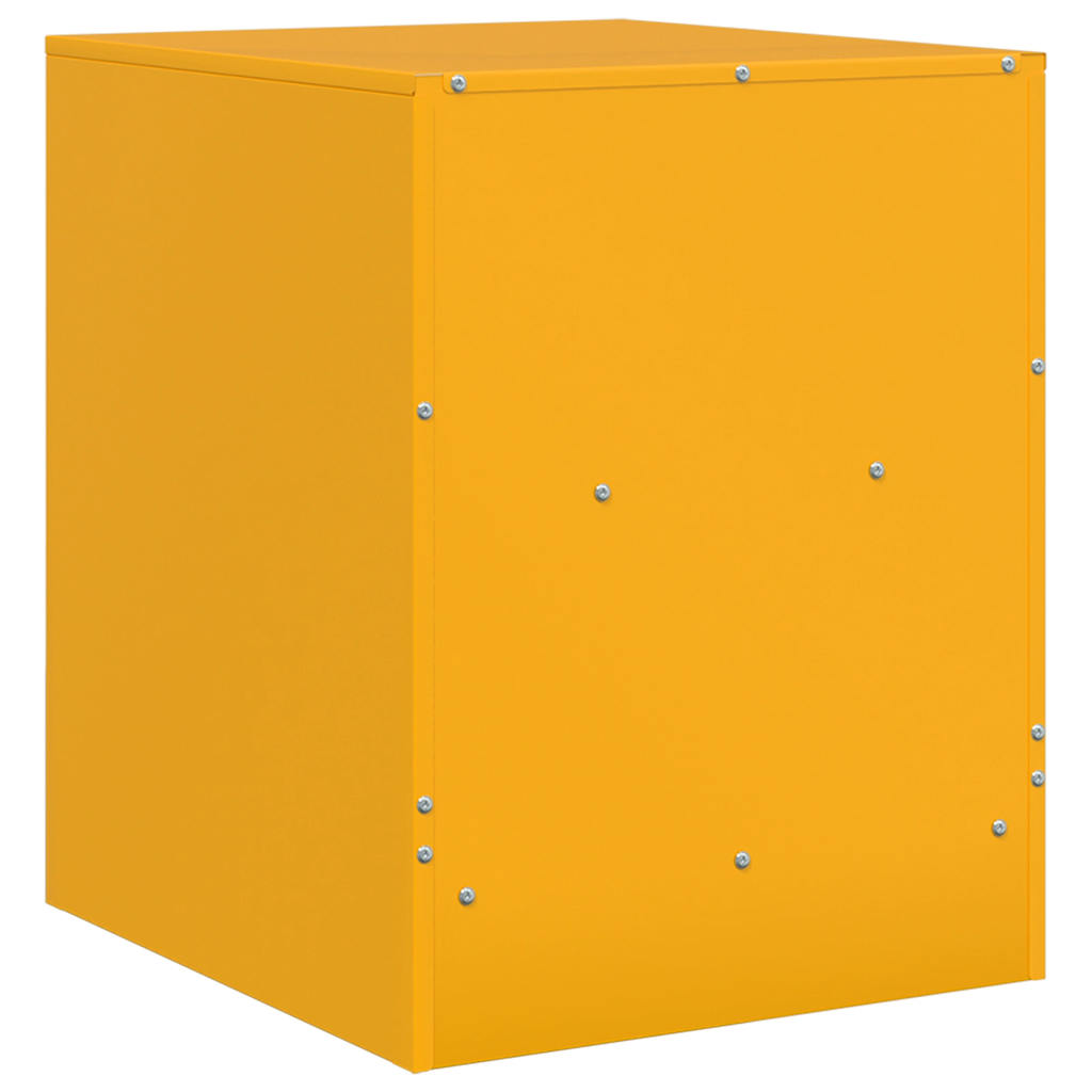 Bedside Cabinet | Set of 2 | Mustard Yellow | Cold-rolled steel