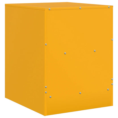 Bedside Cabinet | Set of 2 | Mustard Yellow | Cold-rolled steel