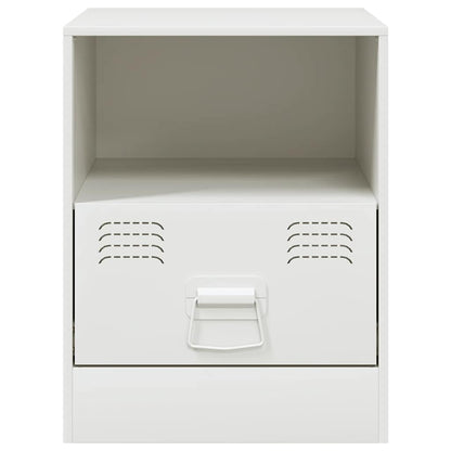 Bedside Cabinets 2 pcs White 34,5x39x44 cm Steel