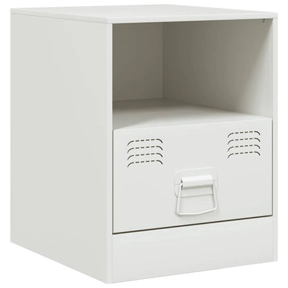 Bedside Cabinets 2 pcs White 34,5x39x44 cm Steel