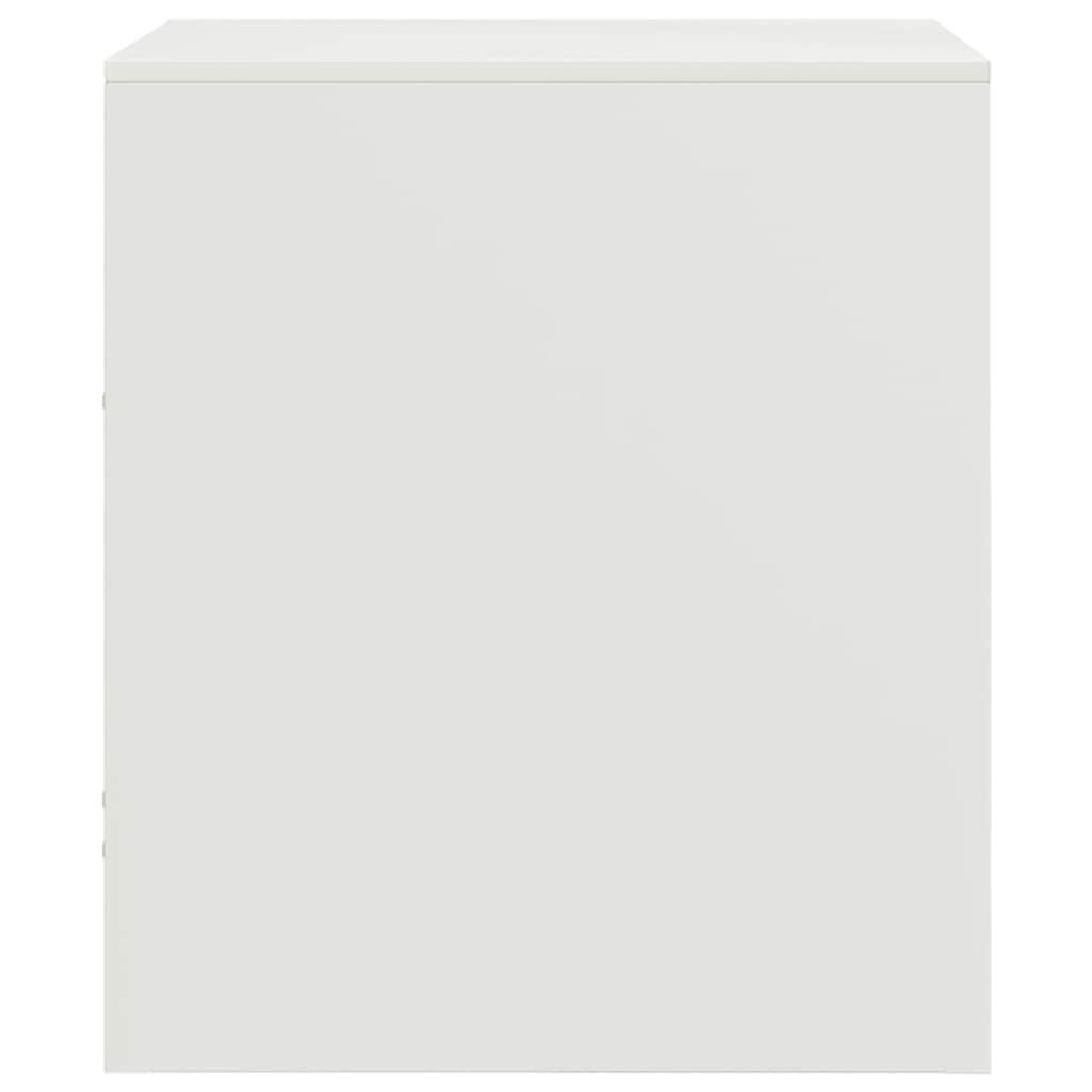 Bedside Cabinets 2 pcs White 34,5x39x44 cm Steel