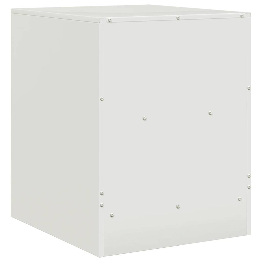 Bedside Cabinets 2 pcs White 34,5x39x44 cm Steel
