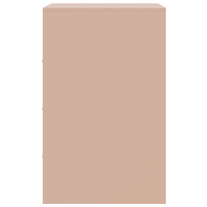 Bedside Cabinets 2 pcs Pink 34.5x39x62 cm Steel