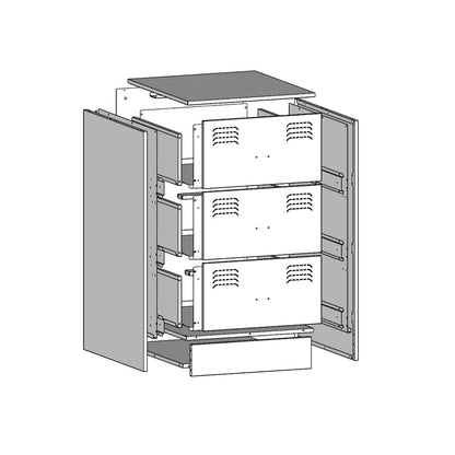 Bedside Cabinets 2 pcs Anthracite 34,5x39x62 cm Steel