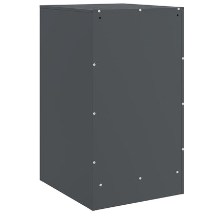 Bedside Cabinets 2 pcs Anthracite 34,5x39x62 cm Steel