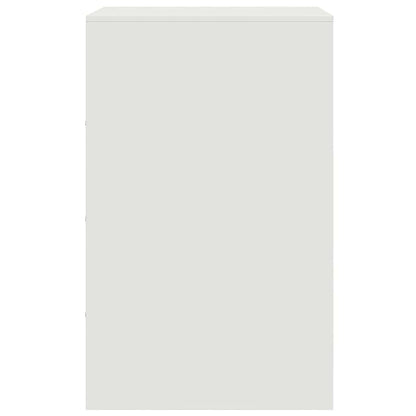 Bedside Cabinets 2 pcs White 34,5x39x62 cm Steel