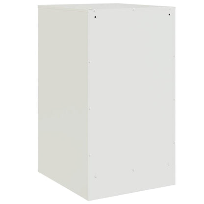 Bedside Cabinets 2 pcs White 34.5x39x62 cm Steel