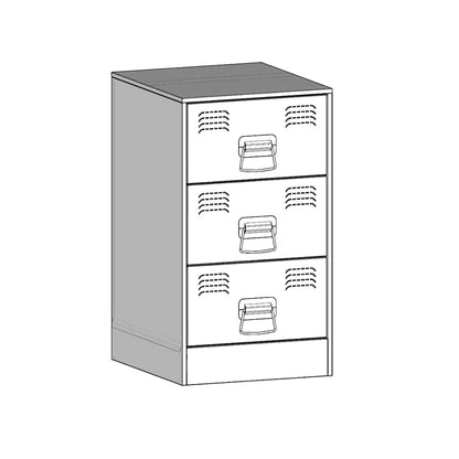 Bedside Cabinets 2 pcs White 34,5x39x62 cm Steel