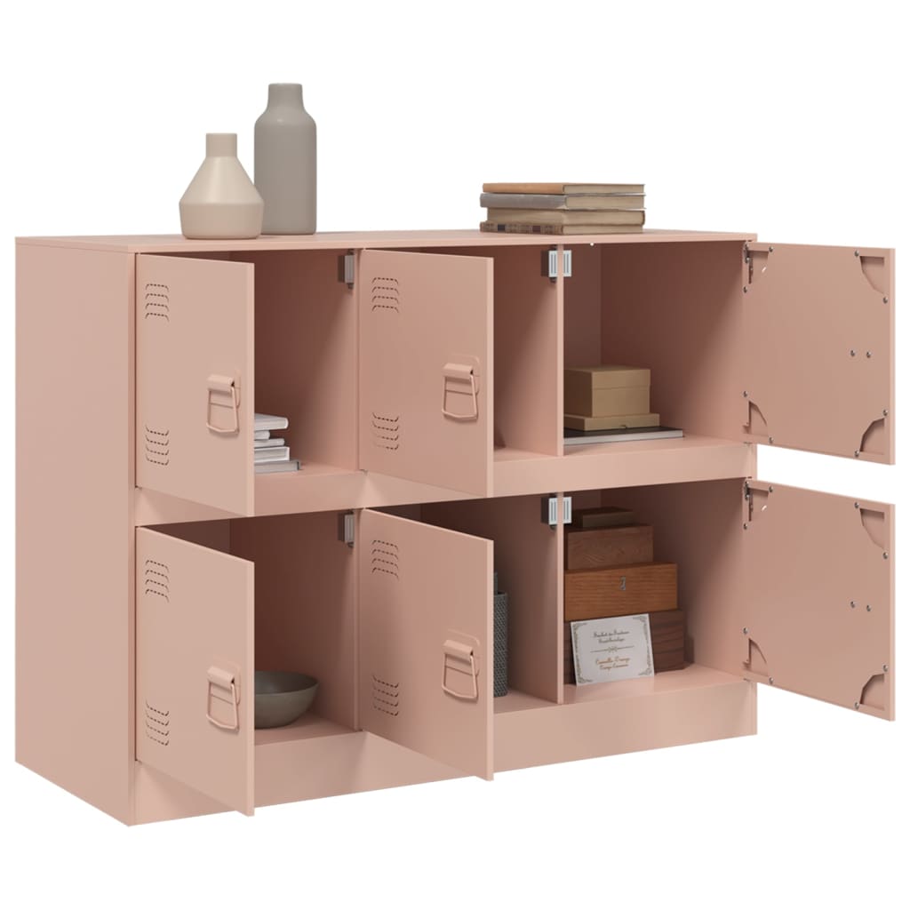 Sideboard Pink 99x39x73 cm Steel