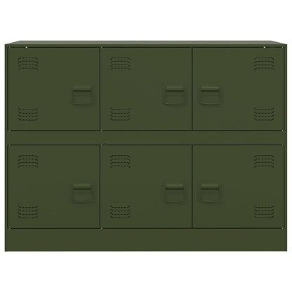 Sideboard Olive Green 99x39x73 cm Steel