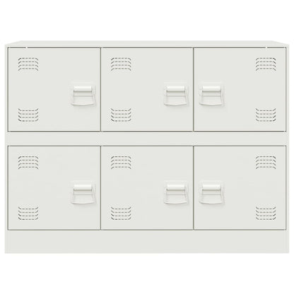 Sideboard White 99x39x73 cm Steel
