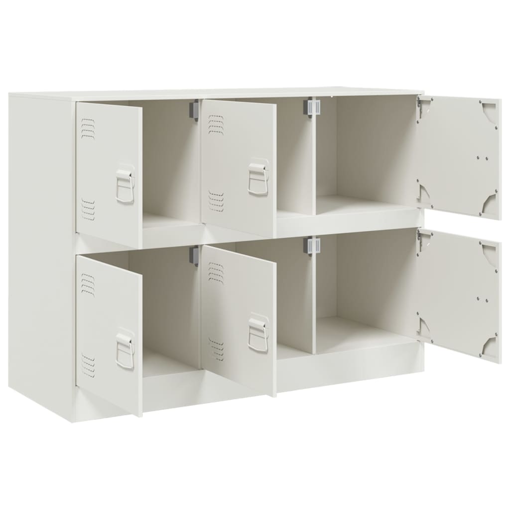 Sideboard White 99x39x73 cm Steel