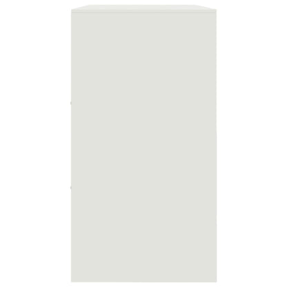 Sideboard White 99x39x73 cm Steel