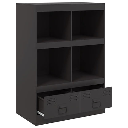 Highboard Black 67x39x95 cm Steel